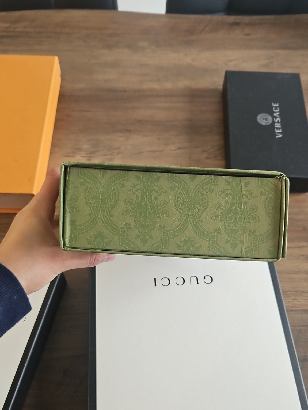 GUCCI Men's Accessory Box - Olive Green - Picture 2 of 3